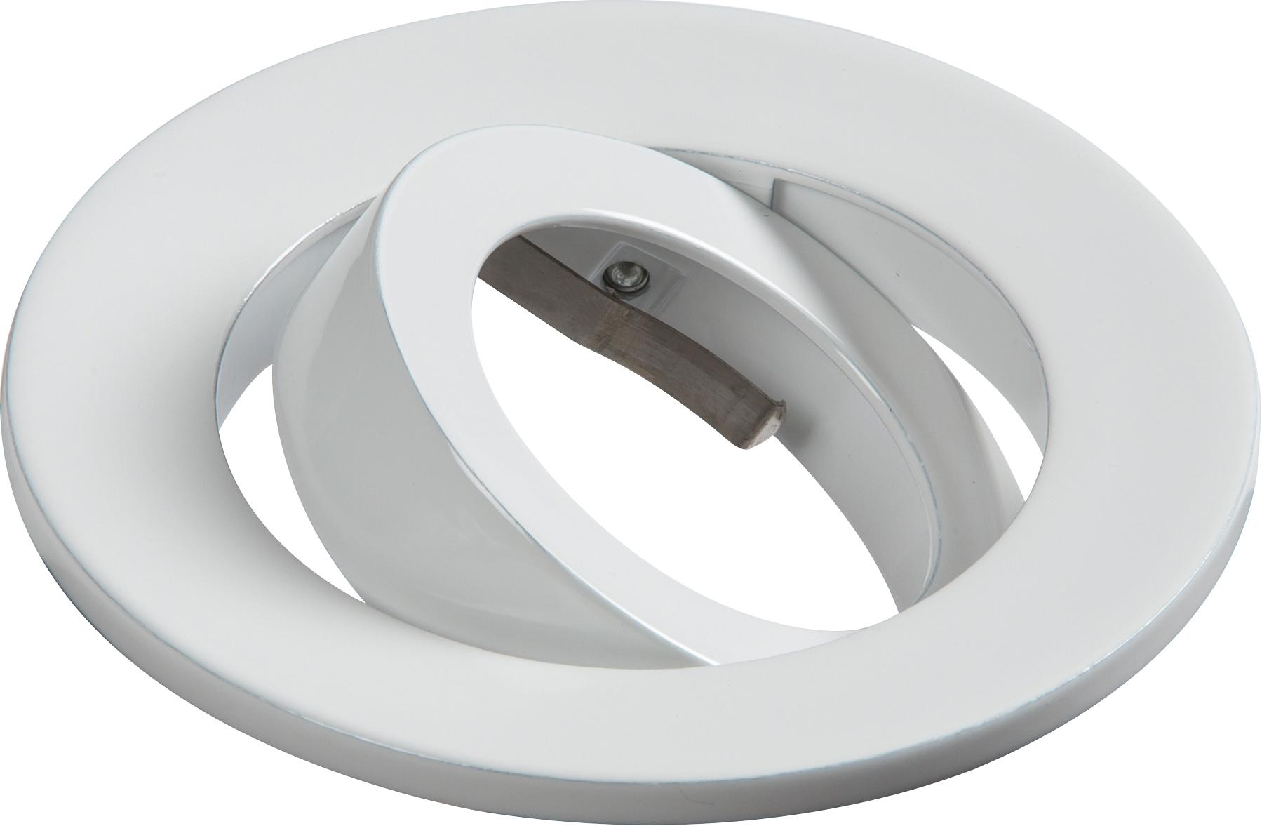 Evolve Fire Rated Twist & Lock Downlight Tilt Trim Bezel - White