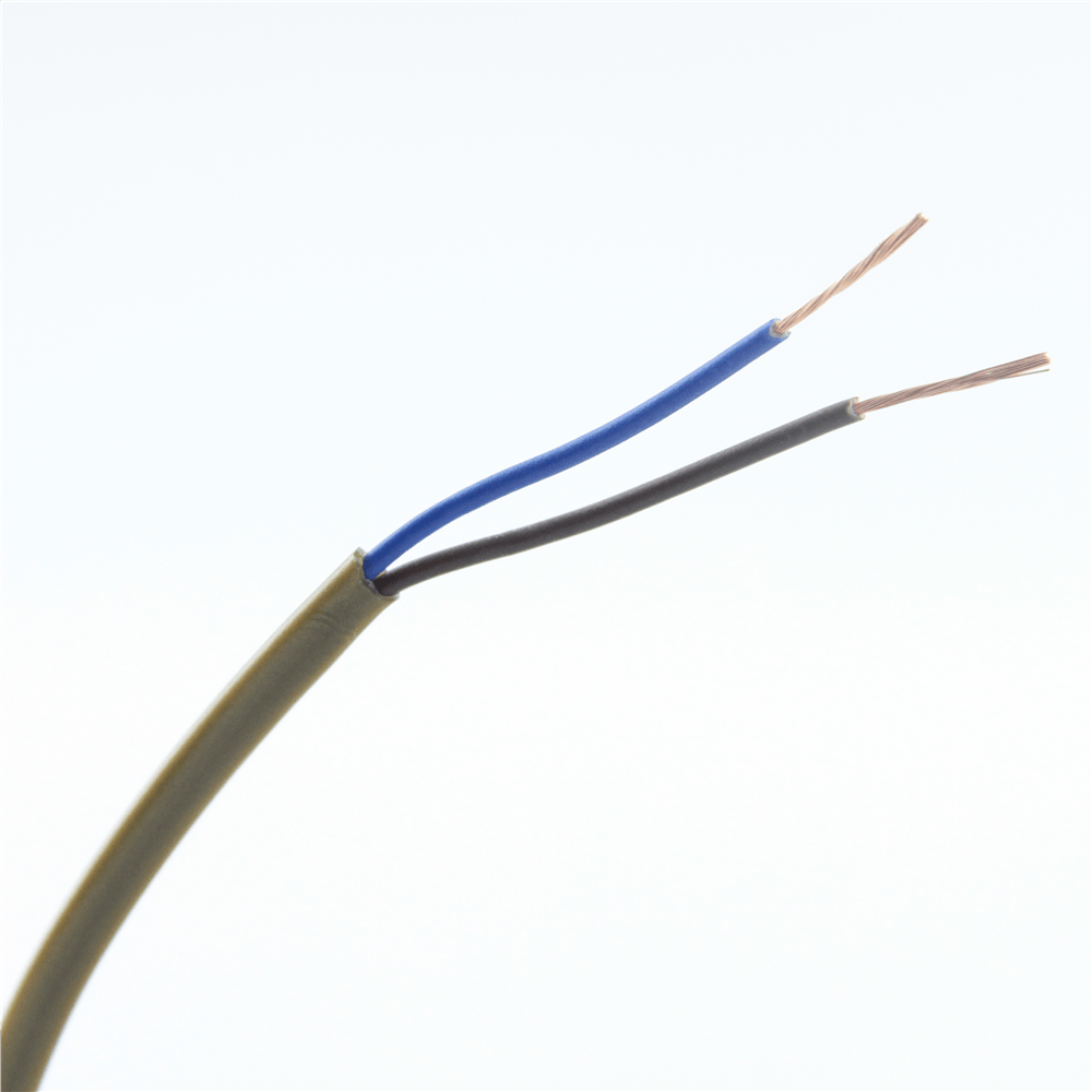 0.5mm 2 Core PVC Flex Cable Gold Flat 2192Y - 1m