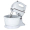 5 Speed Turbo Plastic Hand Mixer & Bowl - White