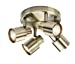 230V GU10 Single Spotlight - Antique Brass