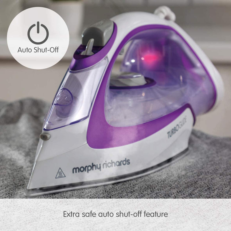 2800W Turbo Glide Steam Iron, Purple