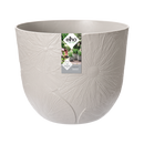 Fuente Lily 30cm Round Plastic Indoor & Outdoor Plant Pot - Pebble Grey