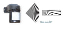 Low Voltage External PIR- 18M, 90 Degrees