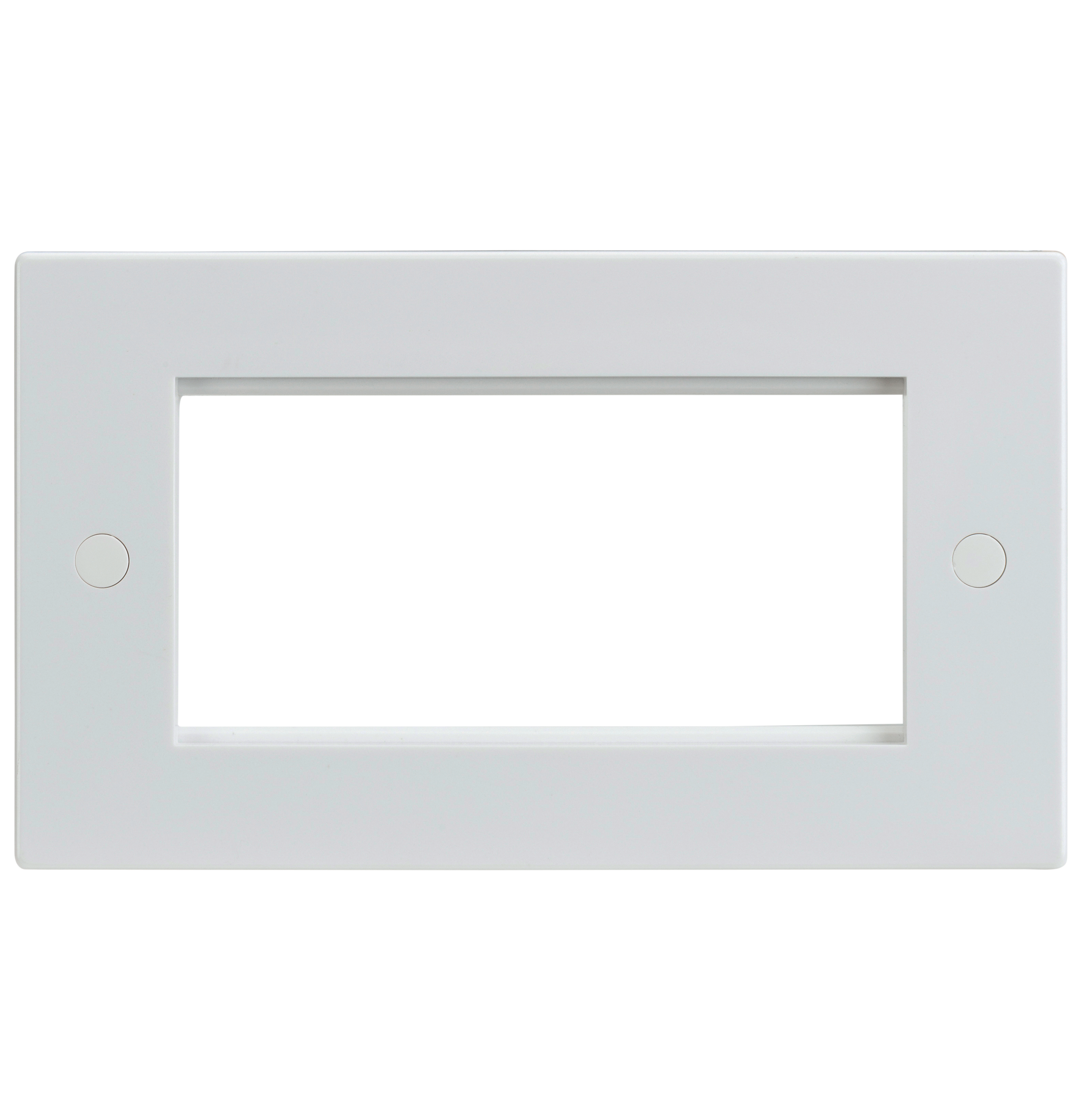 4G White Modular Faceplate