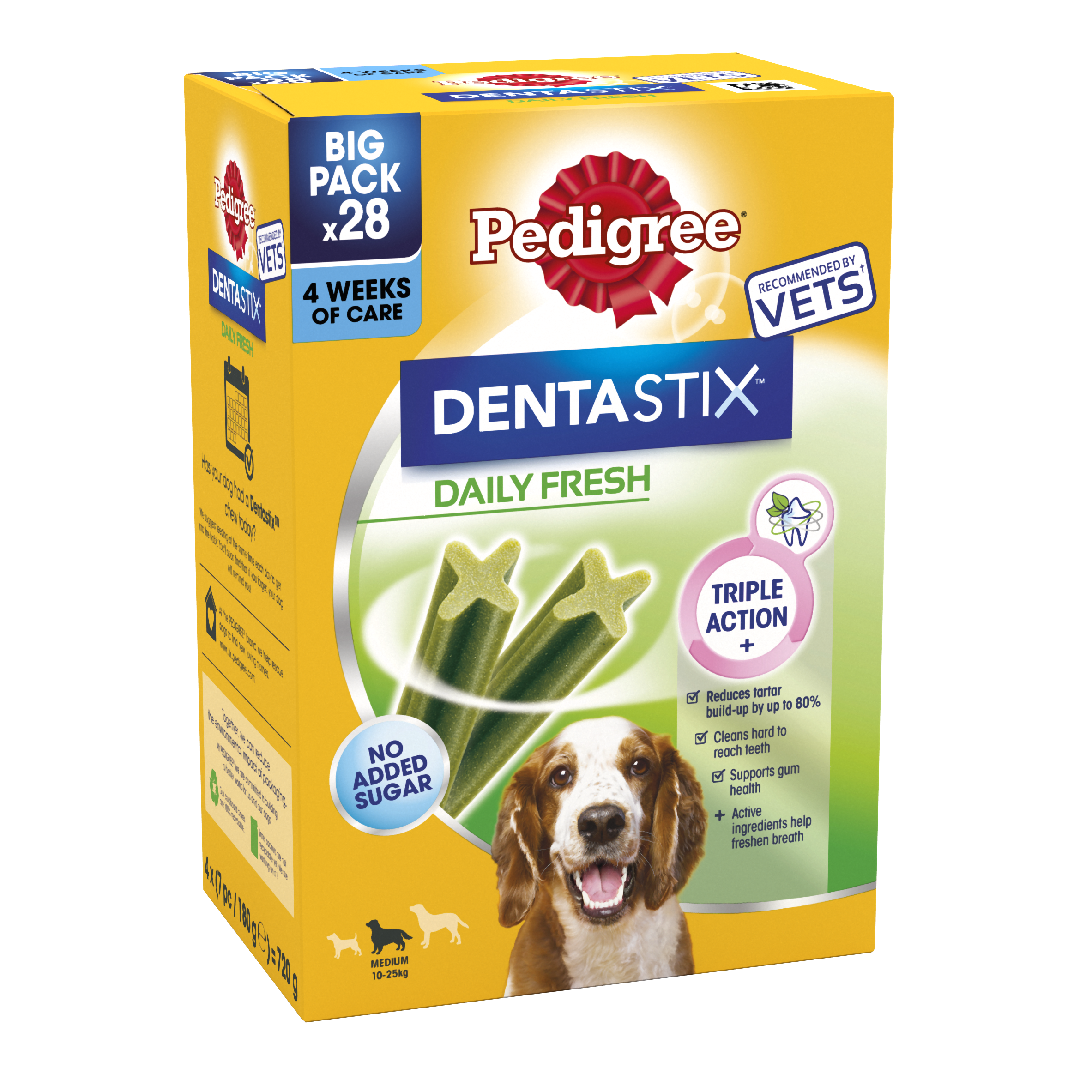 Dentastix Fresh Daily Dental Chews Medium Dog 28 Sticks x 4 Pack