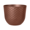Fuente Grains 30cm Round Plastic Indoor & Outdoor Plant Pot - Rusty Brown