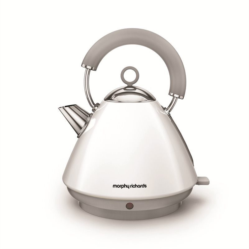 Accents 1.5 Litre Pyramid Kettle, White