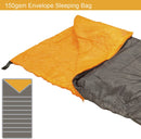 Single 2 Seasons Envelope Sleeping Bag, Grey & Orange