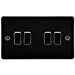 4G 2 Way Flat Plate Switch - Brushed Chrome
