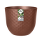 Fuente Grains 47cm Round Plastic Indoor & Outdoor Plant Pot - Rusty Brown