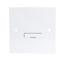 13A White Connection Unit 3 Amp Fused & Flex Outlet Electric Wall Plate