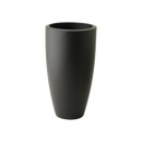 Pure 40cm Soft Round High Plastic Indoor & Outdoor Plant Pot - Anthracite