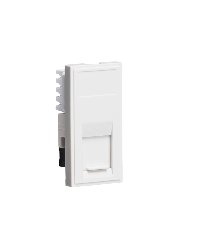 UTP CAT6 RJ45 Outlet Data Module - White