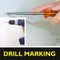 Plasterboard Drywall Punch Stepped Steel Shaft for Wall Plugs, Drill Marking or Wall Scribing