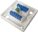 8 Way Square Junction Box - White