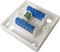 8 Way Square Junction Box - White