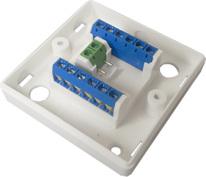 8 Way Square Junction Box - White