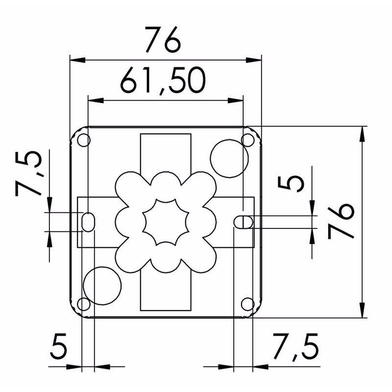 Combi 108/5 20A Black IP66 Weatherproof Junction Adaptable Box Enclosure With 5 Way Connector