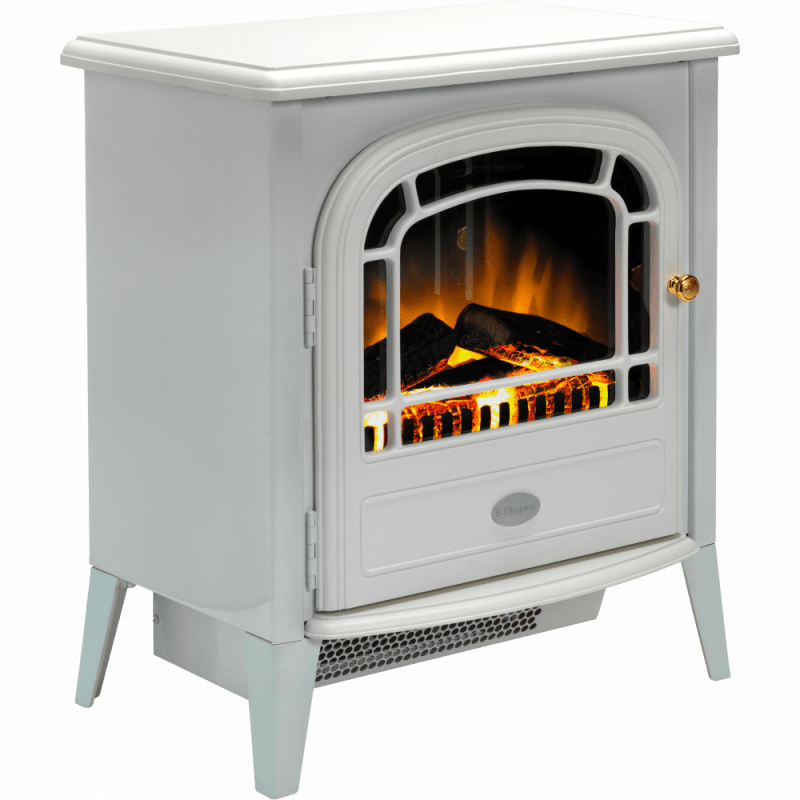 Chourchevel Optiflame Electric Stove - Matt White