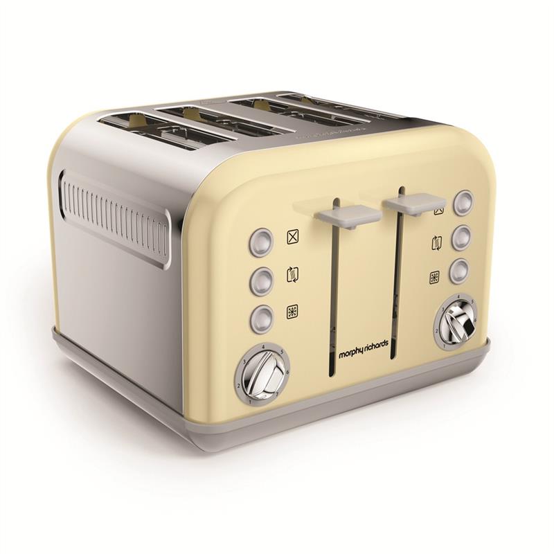 Cream Accents 4 Slice Toaster