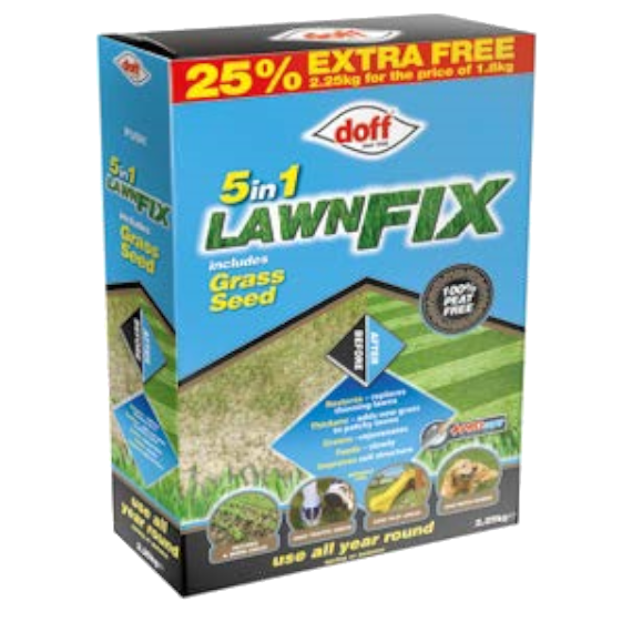 Doff 5 in 1 Lawn Fix + Grass Seed 2.25kg