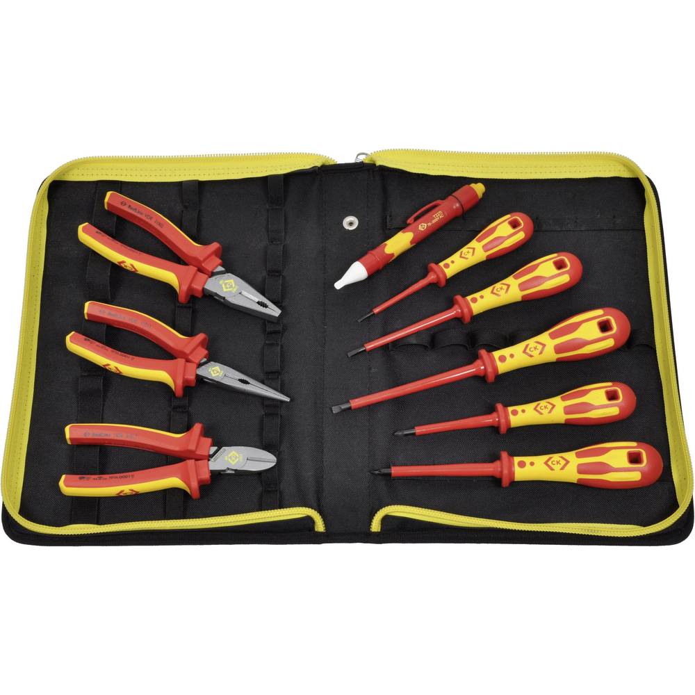 9 Piece PZ Electricians VDE Pliers & Screwdrivers Tool Kit