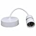 6 Inch T2 White Bayonet Cap BC Ceiling Rose & Light Pendant Set