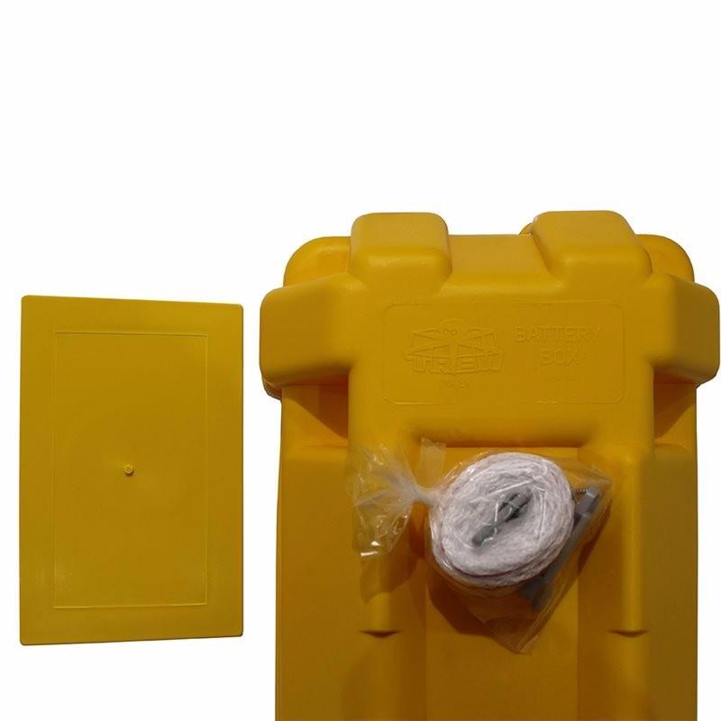 Large Battery Box With Strap (in Yellow)