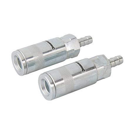 8mm Hose End Air Line Quick Coupler - 2 PACK