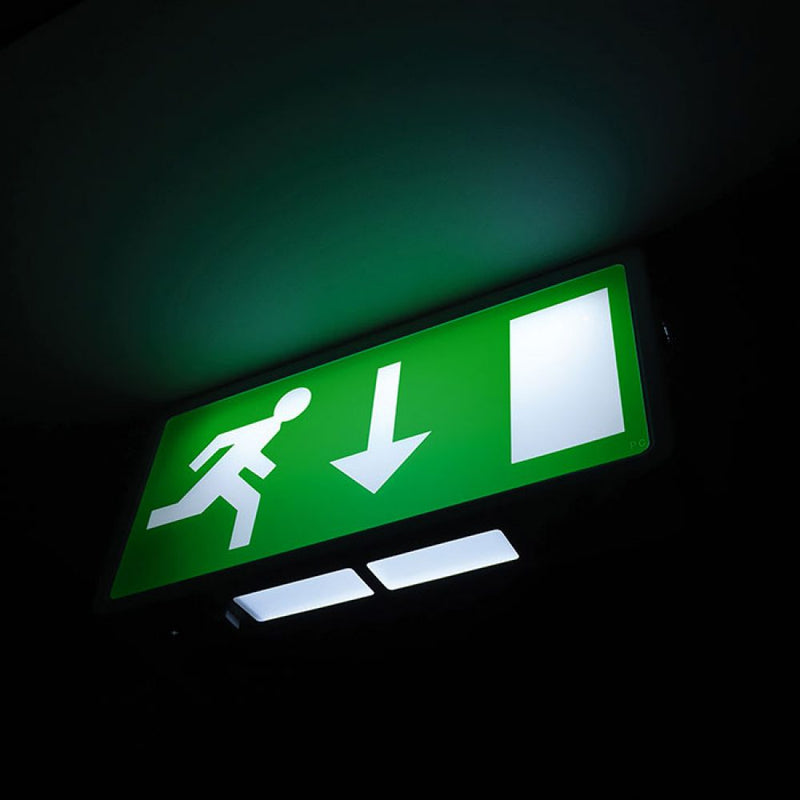 Maintained LED Emergency Exit Box Sign