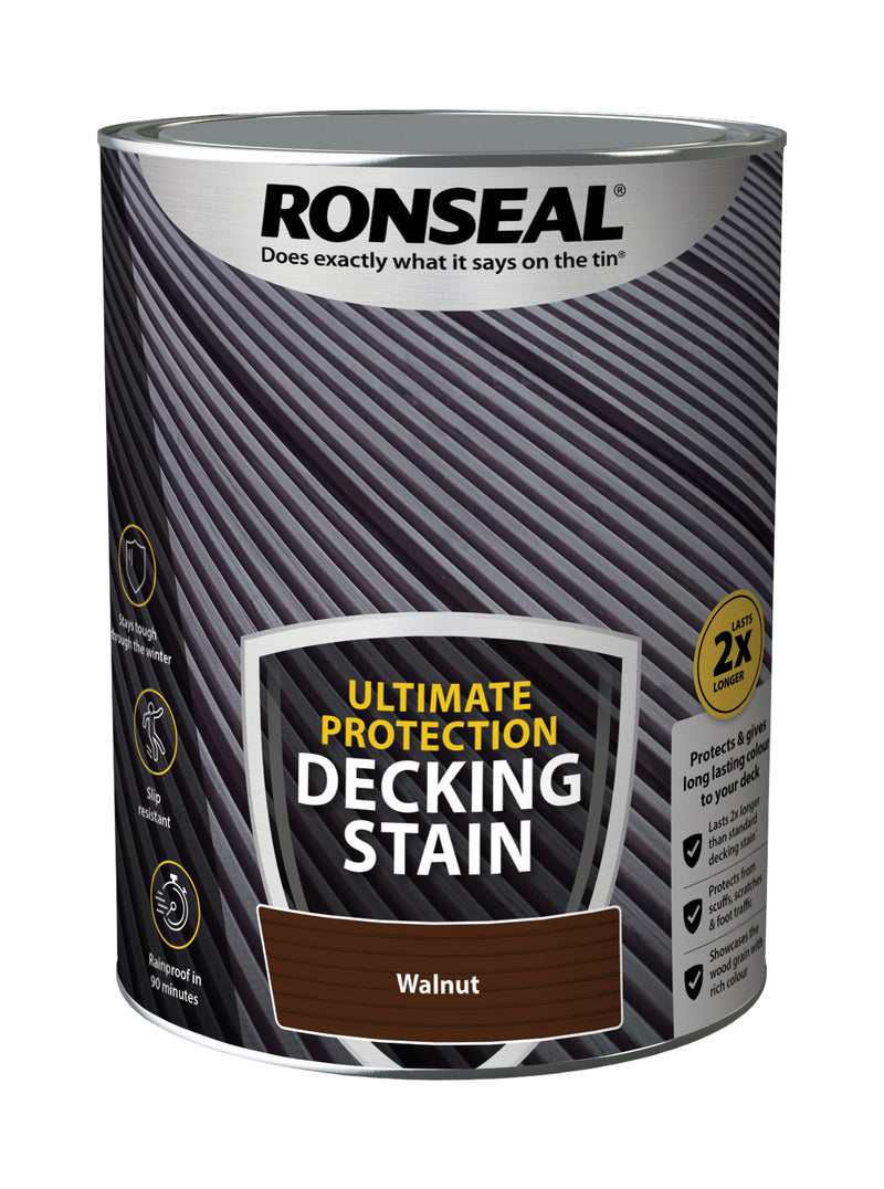 Ultimate Protection Decking Stain 5L - Walnut