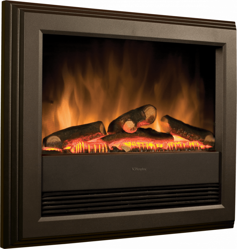 Bach Wall Mounted Electric Fire - Black