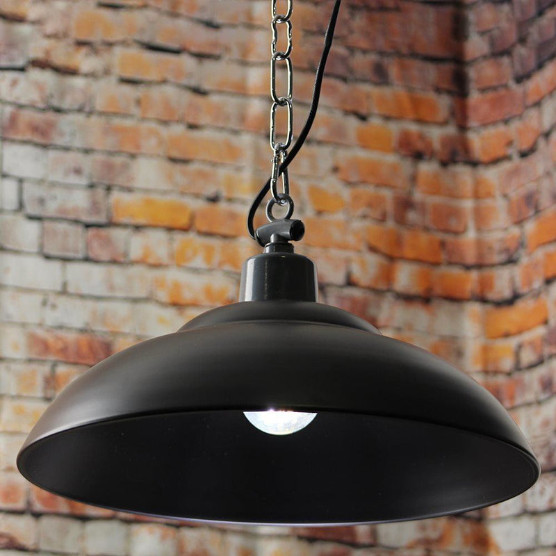 Red Deer Traditional Rustic Iron Hanging Ceiling Light - Rusted Metal