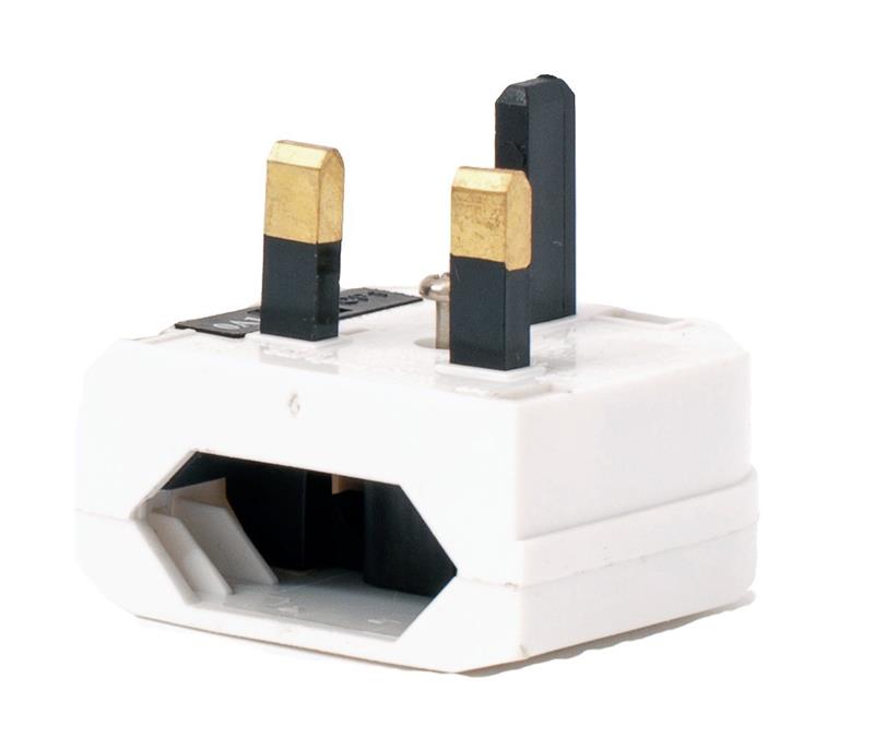 Pernmanent EU to UK Adaptor Socket Plug