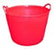 40 Litre Heavy Duty Flexi Flexible Garden Container Storage Bucket Tub - Red