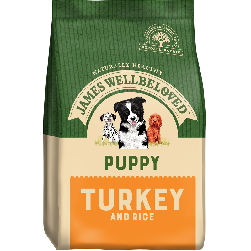 Complete Dry Puppy Food - Turkey & Rice - 7.5KG