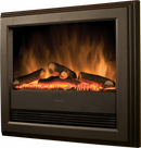 Bach Wall Mounted Electric Fire - Black