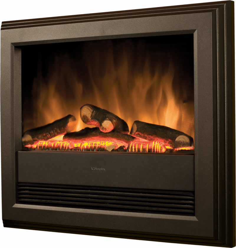 Bach Wall Mounted Electric Fire - Black