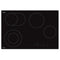 77cm Dual Zone Hob, Black