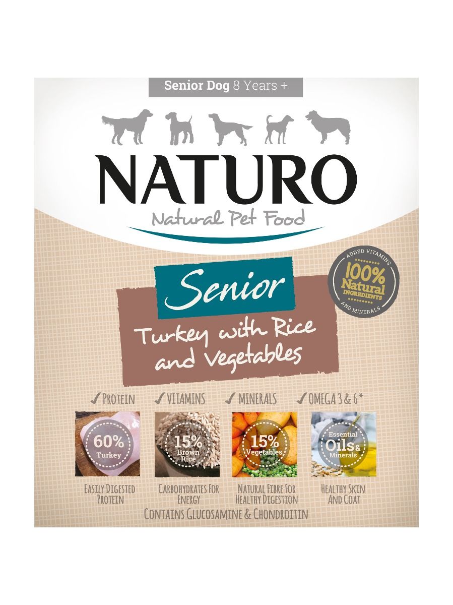 Senior Dog Turkey with Rice and Vegetables, 400g X7
