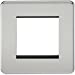Screwless 2G Modular Faceplate - Polished Chrome