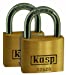 30mm Hardened Steel & Brass Security Padlock - 2 Pack