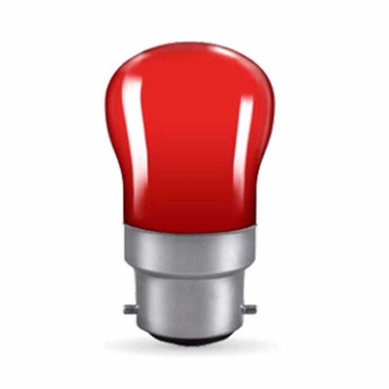 15W Small Bayonet Cap Pygmy Sign Bulb - Red