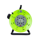 50m 4G Extension Reel on Metal Drum - GREEN