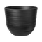 Fuente Rings 30cm Round Plastic Indoor & Outdoor Plant Pot - Onyx Black