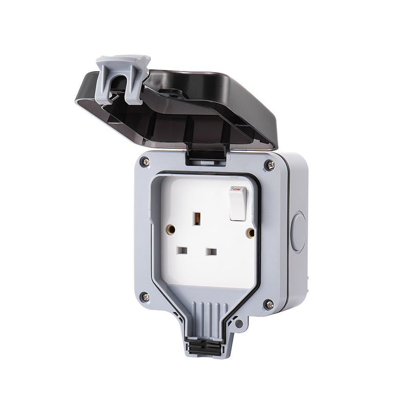 Live 1G 13A Weatherproof Switched Socket IP66