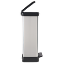 Curver 50L Deco Bin Rectangular, Black/Silver