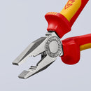 Knipex 03 06 160 Combination Pliers insulated with multi-component grips, VDE-tested chrome-plated 160 mm