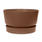 Elho Greenville Bowl 33 - Flowerpot - Ginger Brown - Outdoor! - Ø 32.50 x H 19.40 cm