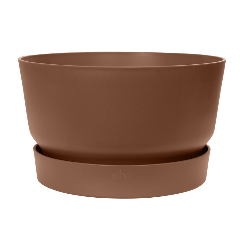 Elho Greenville Bowl 33 - Flowerpot - Ginger Brown - Outdoor! - Ø 32.50 x H 19.40 cm